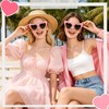 SelfTek Occhiali Da Sole A Forma Di Cuore, 10 Pezzi,