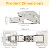 Chibery 4 Pack 170 Degree Soft Close Cabinet Hinges, Slow