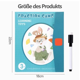 Anyingkai Fraction Calculation Material Magnetic, Fraction Calculation Montessori Material, Multicoloured Fractional Learning Fractional Calculation, Break Strips, Maths Break Calculation Material,