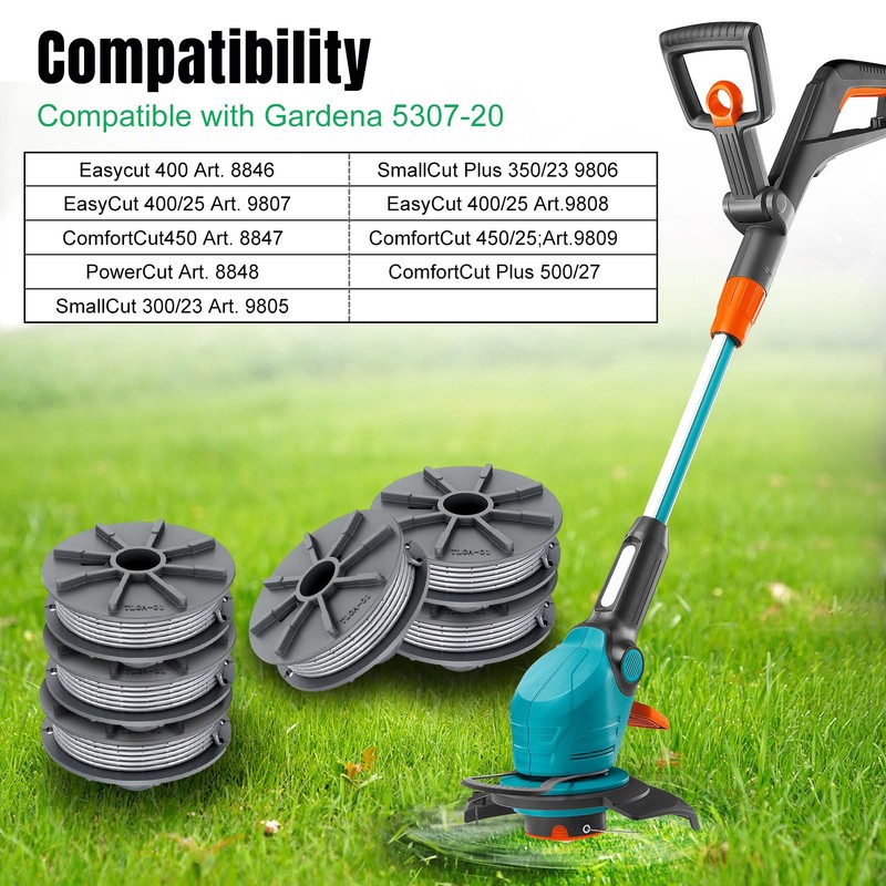 Spool for Gardena 5307-20 String Trimmer Line for Easycut 400