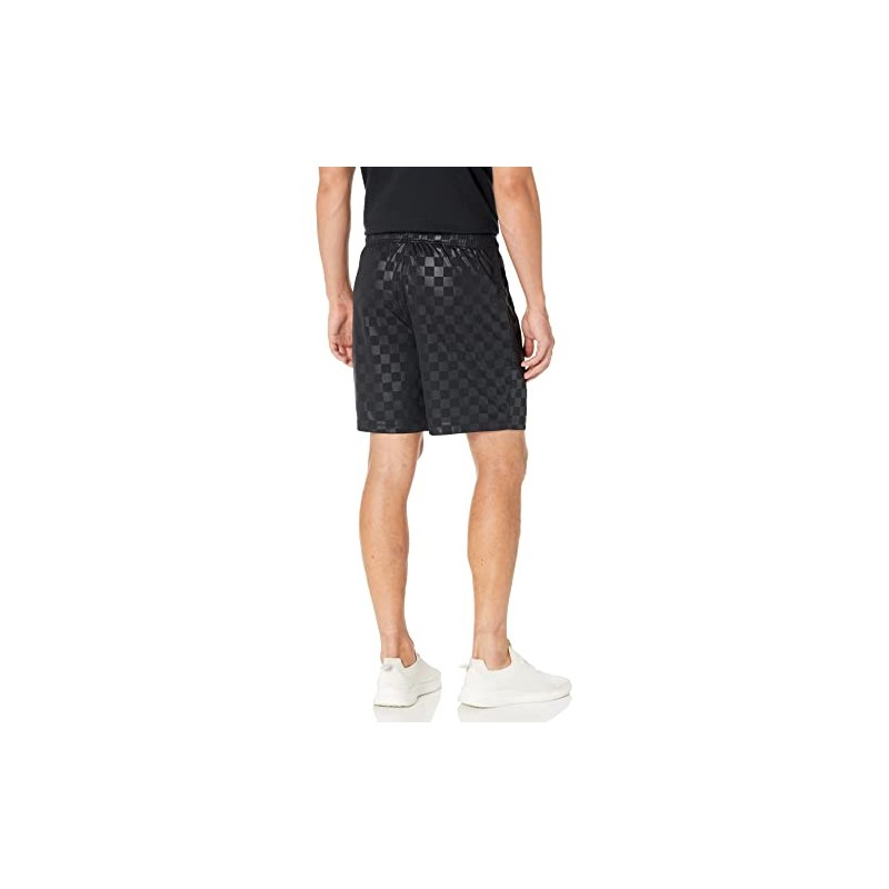 Umbro Men's Checkered Short, Black, Medium