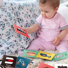 Tarjetas Montessori De Estimulación Visual Para Bebés 80 Niñ                                                                                          
