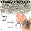 HLMYER 100 Pcs Small Hooks Screw in,Metal Mini Screw Hooks