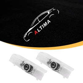 JCRNBU 2PCS Car Door Lights Logo for Altima 2005-2022, Puddle Lights LED Welcome Lights Accessories, Door Courtesy Light LED Ghost Shadow Lights