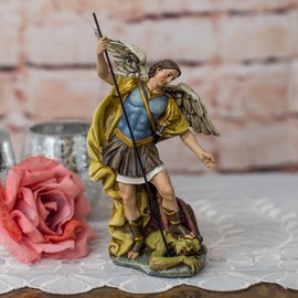 Renaissance Collection Joseph's Studio by Roman Exclusive St. Michael The Archangel Defeating Satan Figurine, 7.25-Inch