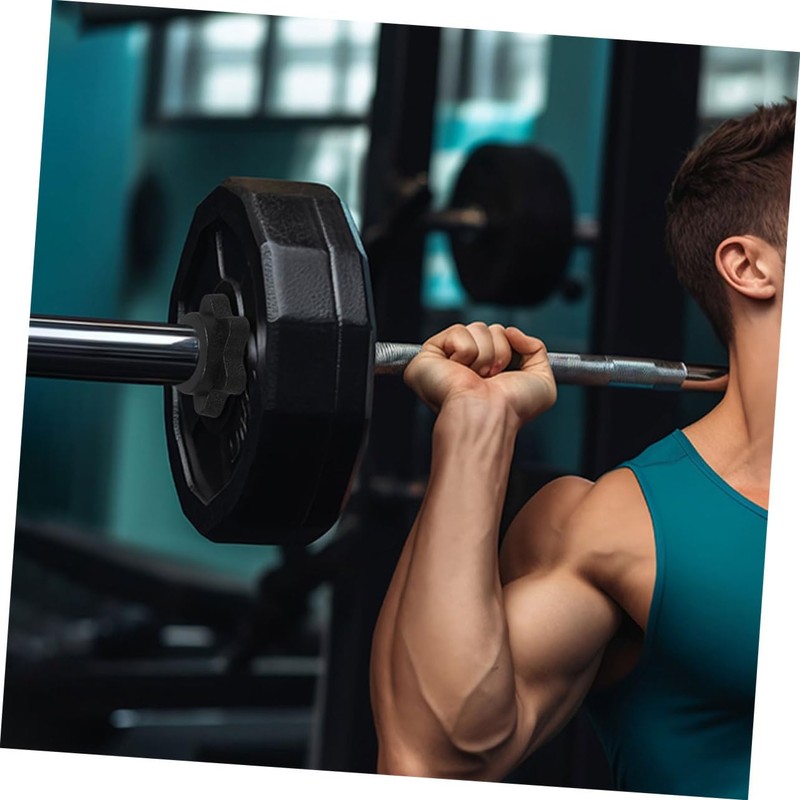 BESPORTBLE Barbell Nuts 8pcs Nut Weight Lifting Clips for Barbell