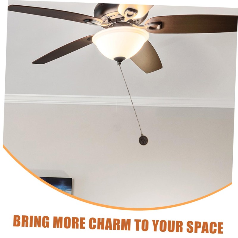 Gadpiparty Ceiling Fan Pull Chain Extension Decorative Metal Pull Chains