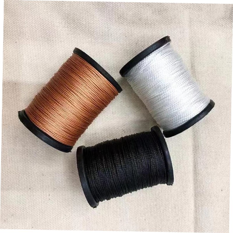 VILLFUL 3 Rolls Sewing Thread Black White Brown Tailoring Line