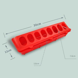 Bohue 3Pcs Chicken Feeder Chicken Food Trough Automatic Drinking Water Feeder Poultry Supplies Food Dispenser for Chicken Pigeon Birds