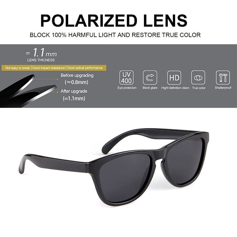 VIA LEECA Polarized Sunglasses Women Men Classic Retro Sports Reflective