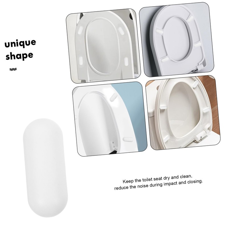Operitacx 8pcs Toilet Seat Spacers Cushioned Buffer Pads for Comfortable