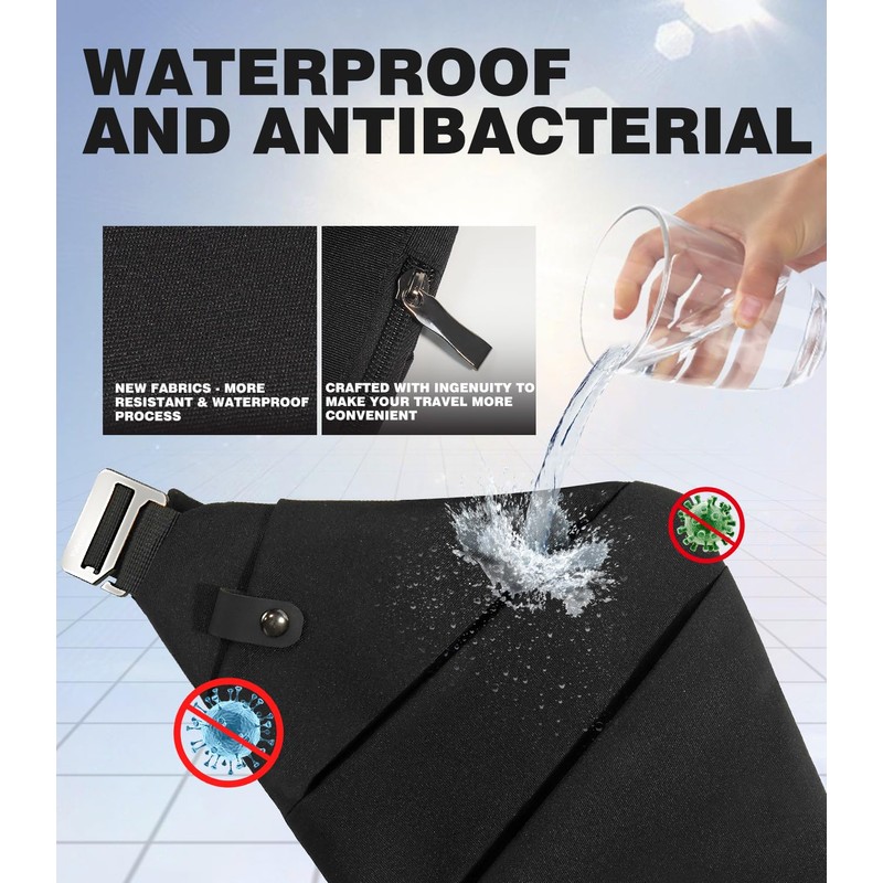 IUHFSIFS Upgrade Anti-Theft Bag 【0 Load - Comfortable Ergonomics】 Anti-Theft