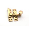 Solid Brass Victorian Sliding Sash Window Catch Quadrant Arm Latch