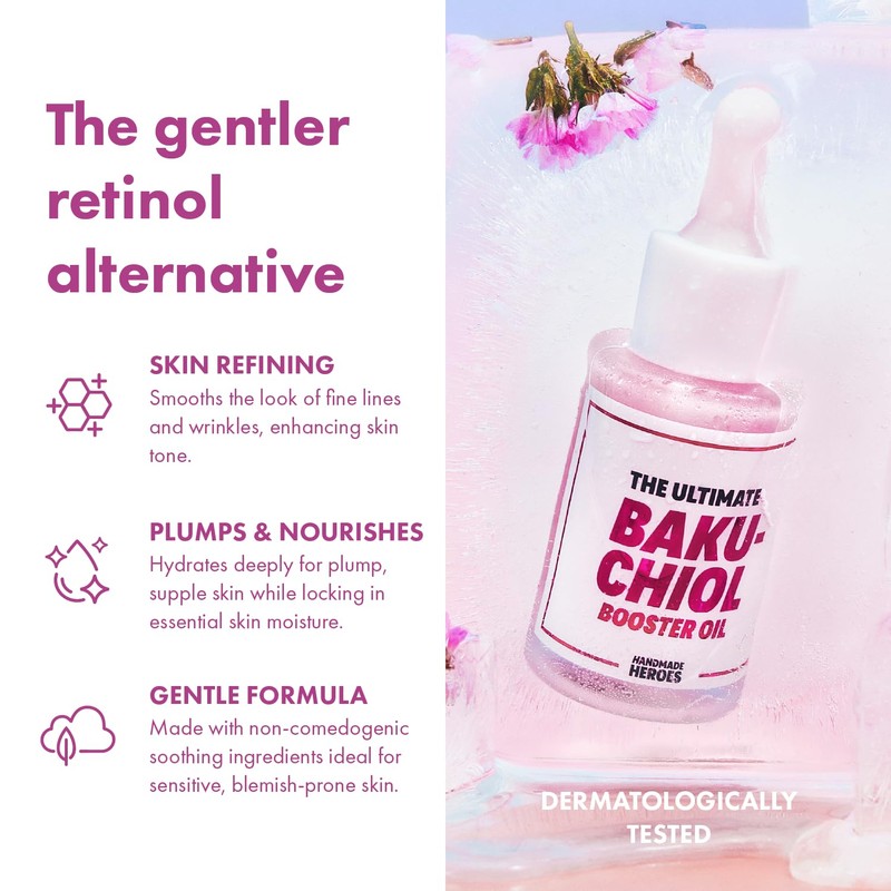 Handmade Heroes 2% Bakuchiol Oil Lifting and Firming Oil for