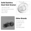 100pcs Mesh Sink Strainer, Stainless Steel Slop Basket Filter Trap,