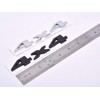 2 Pack 4x4 Emblem Badge Nameplate 3D Car Sticker Decal