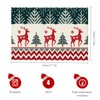Set of 4 Christmas Place Mats, Washable Pixel Style Red