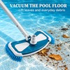 Pool Vacuum Head with Side Brushes, Plastic Swimming Pool Floor