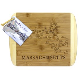 Totally Bamboo A Slice of Life Massachusetts Bamboo Serving and Cutting Board