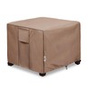 Patio Ottoman Cover Waterproof Square Outdoor Small Side Table Covers,22"W