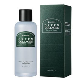 LEADERS Green Collagen Synergy Toner – Hydrating Moisturizing Toner for Enhanced Absorption, Deep Hydration, Refreshed, & Soft Skin – Gentle Plant-Based Formula – 150ml