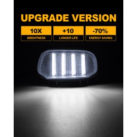 LED Side Mirror Task Light for Chevy Silverado GMC Sierra 1500 2019-2022 White Front Towing Mirror Spot Lamps Clear Lens