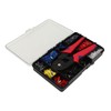 1201Pcs Electrical Wire Terminal Set Cold Pressed with Red Plier
