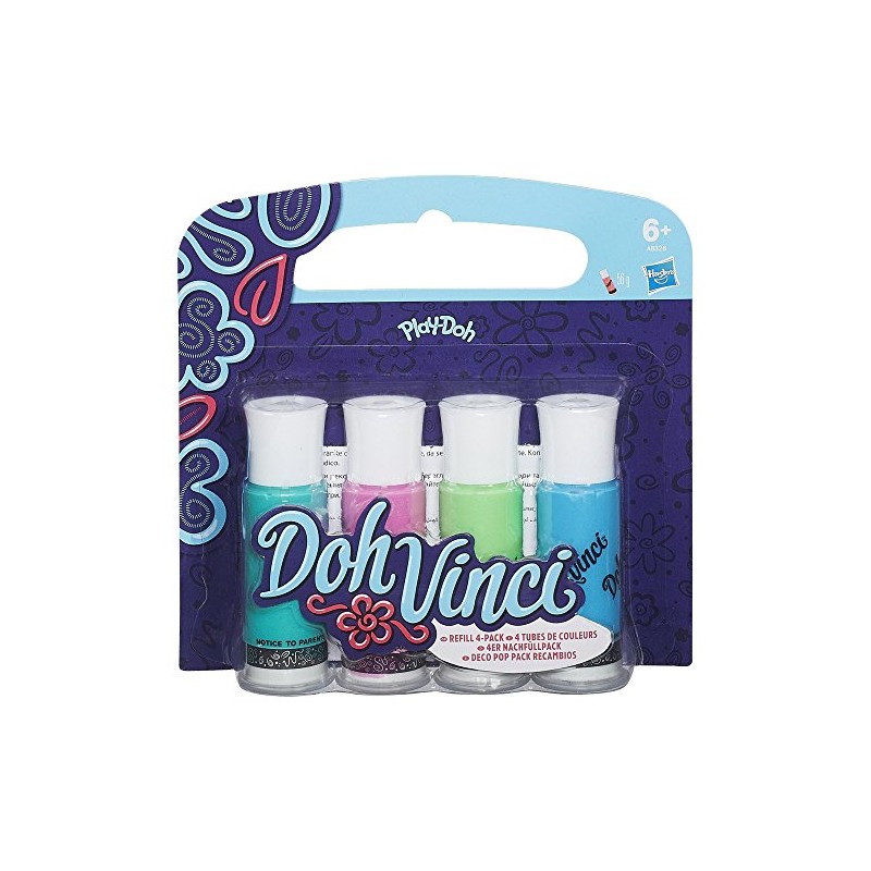 Doh Vinci Deco Pop Colouring Tubes (Pack of 4)