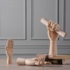 Jointed Hand Plant Holder Flexible Eye Catching Wooden DIY Plant