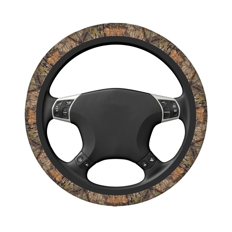 Hunting Camo Elastic Steering Wheel Cover Non-Slip Breathable Steering Wheel