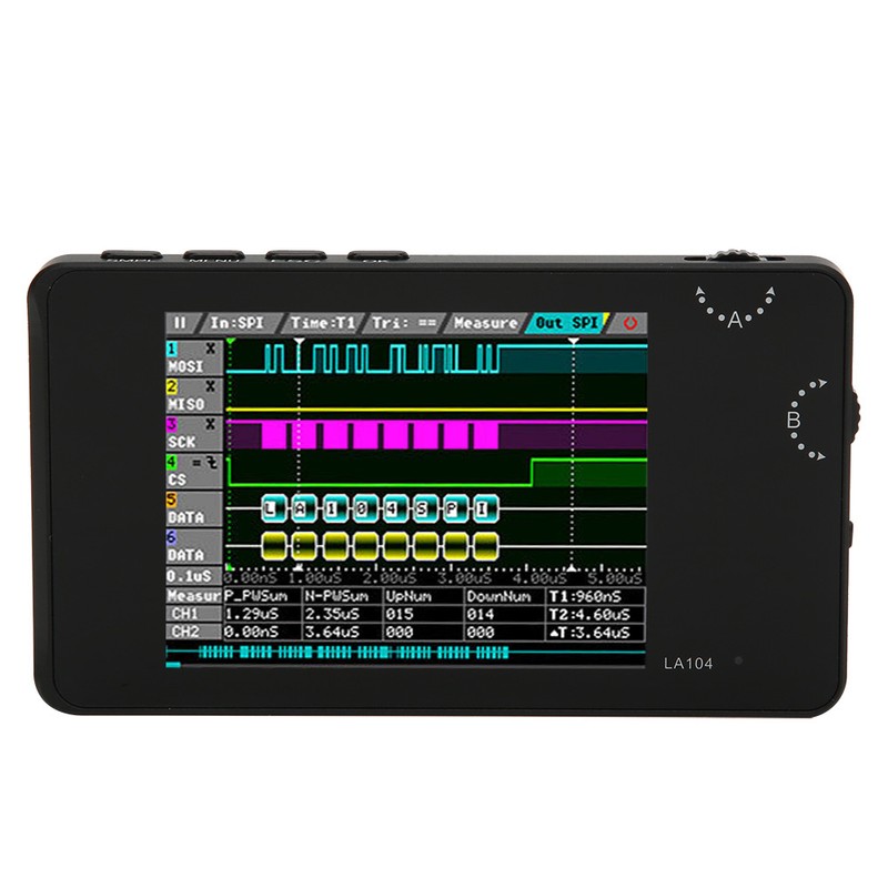 Portable Digital Logic Analyzer 2.8in TFT LCD Display 4 Channels