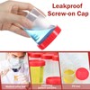 Geiserailie 200 Pcs Urine Specimen Cups with Lids and Evident