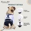 Parisian Pet Sailor Dog Costume - Embroidered Sleeved Dog Shirt