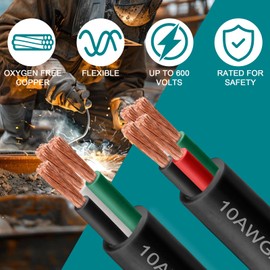 14/4 SOOW Wire 100FT, 14 AWG 600V SOOW Bulk Cable, 14 Gauge 4 Conductor Portable Power Cable, Extension Cord for Welder,Generator,Portable Light,Circuits,EV Car Charger,Motor Lead