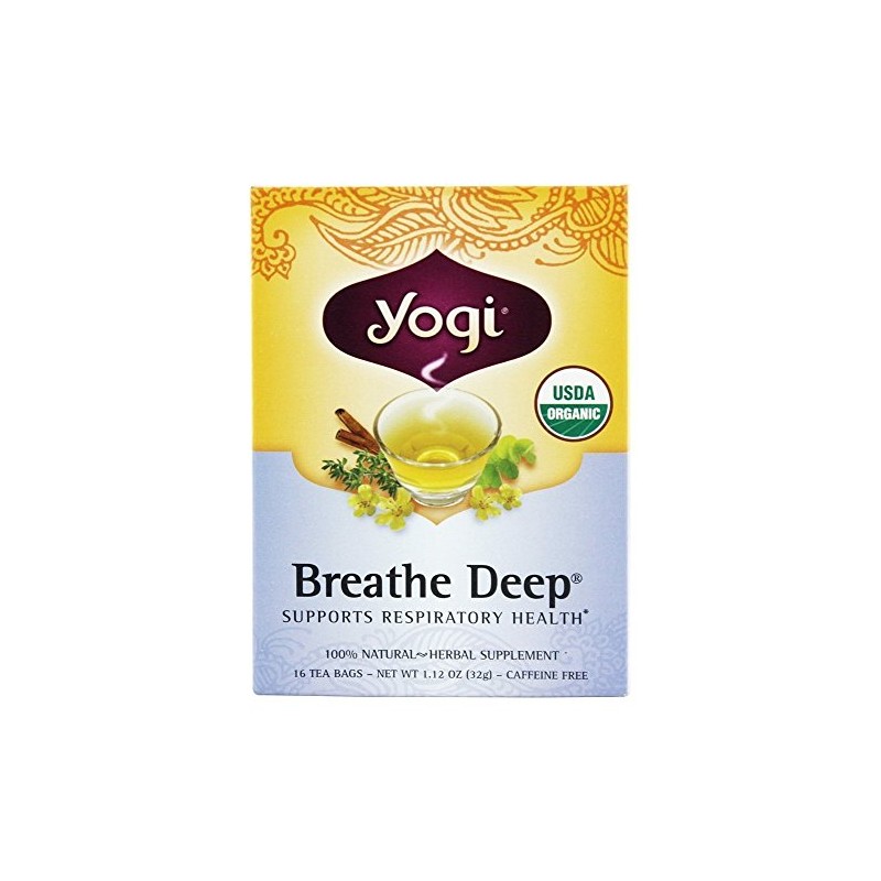 Yogi Tea Breathe Deep Herbal Tea 1.12 Ounces