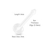 PiercedOff Bio Flex Clear Retainer for Nose or Cartilage -