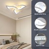 Goeco Modern Ceiling Light, Dimmable Acrylic Ceiling Light with Remote