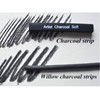 Compressed Charcoal Sticks for Drawing, 6 PCs Break-Resistant Sketch Charcoal