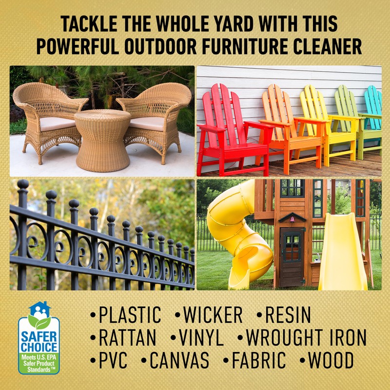 CLR Brands Outdoor Furniture Cleaner, 26 oz. Spray Bottle, Cleans