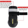 QUMY Dog Boots Waterproof Shoes for Dogs with Reflective Strips
