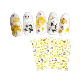 Generic Autumn Leaves Nail Decals Sticker Sunflower Maple Rabbit Red Fox Thanksgiving Xf3410 Nail Wraps Stickers Manicure Supplies for Women Nails Full Long Lasting Easy Apply and Remove