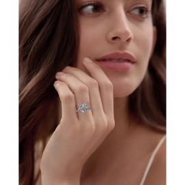 925 Sterling Silver Natural Moonstone Rings - Dragonfly Spoon Ring Moonstone Jewelry for Women Vintage Adjustable Rings Thumb Statement Rings Jewelry Gifts for Women