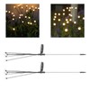 2 Sets Solar Powered Firefly Lights Outdoor Waterproof Solar Garden
