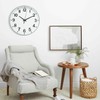 HZDHCLH Wall Clock 12 Inch Silent Non Ticking Clock for