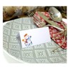 Pack of 12 Christmas Place Cards - Colourful Santa, Snowman