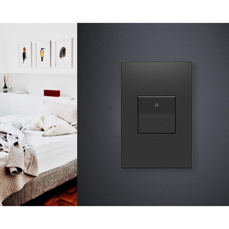 Legrand adorne 20A 4-Way Paddle Switch in Graphite Finish with