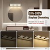 Joossnwell Brushed Nickel Vanity Lights for Bathroom Light Fixtures (3-Light,