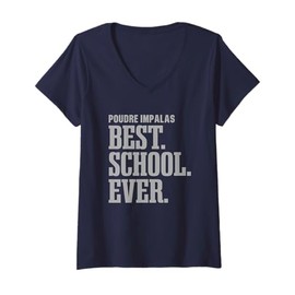 Womens Poudre Impalas Best Ever HS V-Neck T-Shirt