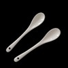 White Ceramic Coffee Spoon, 5 Inch Small Tea Spoons for