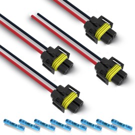 H11 H8 880 881 - Arnés de cableado, conectores hembra para faros/luces antiniebla (paquete de 4)